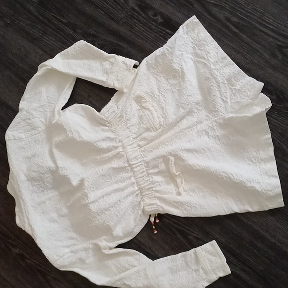 🔥🔥🔥J. Crew embroidered ivory romper outfit 0 2 Vaca Cruise - Picture 6 of 16